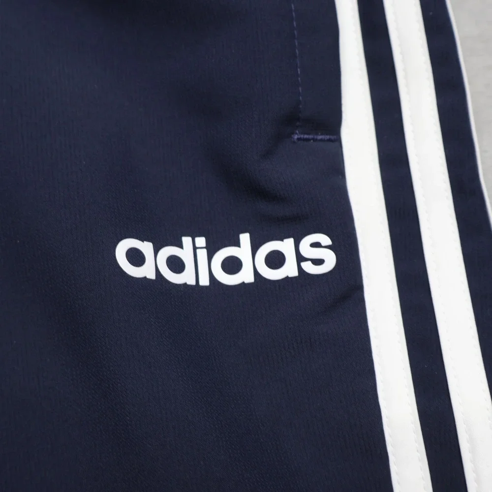 Adidas Track Pants Mens‎ Medium Blue 3-Stripe Athletic Streetwear Joggers 32x31